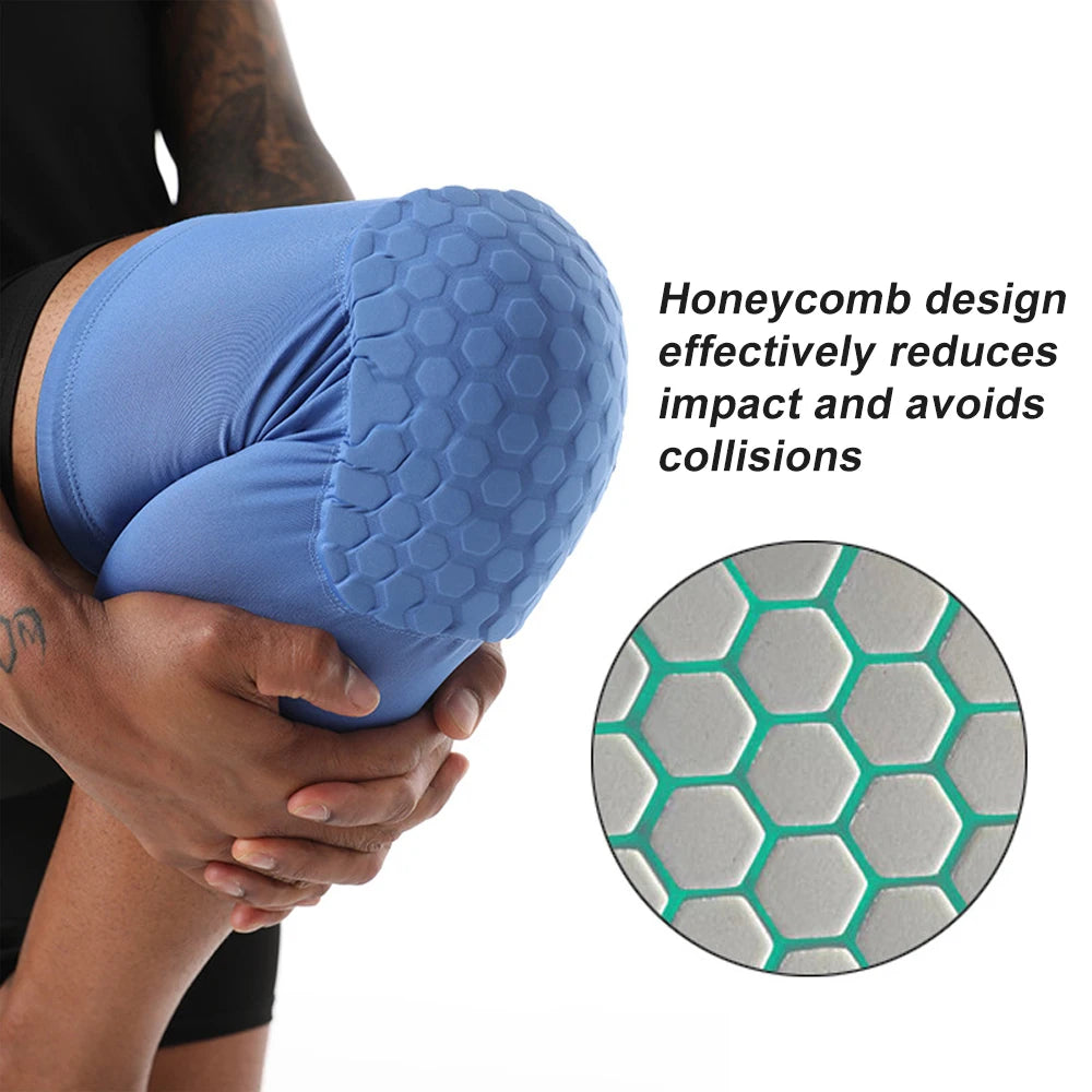1Pcs Basketball Volleyball Knee Pad Honeycomb Foam Support Compression Leg Sleeve Knee Brace Support Sports Fitness Equipmet