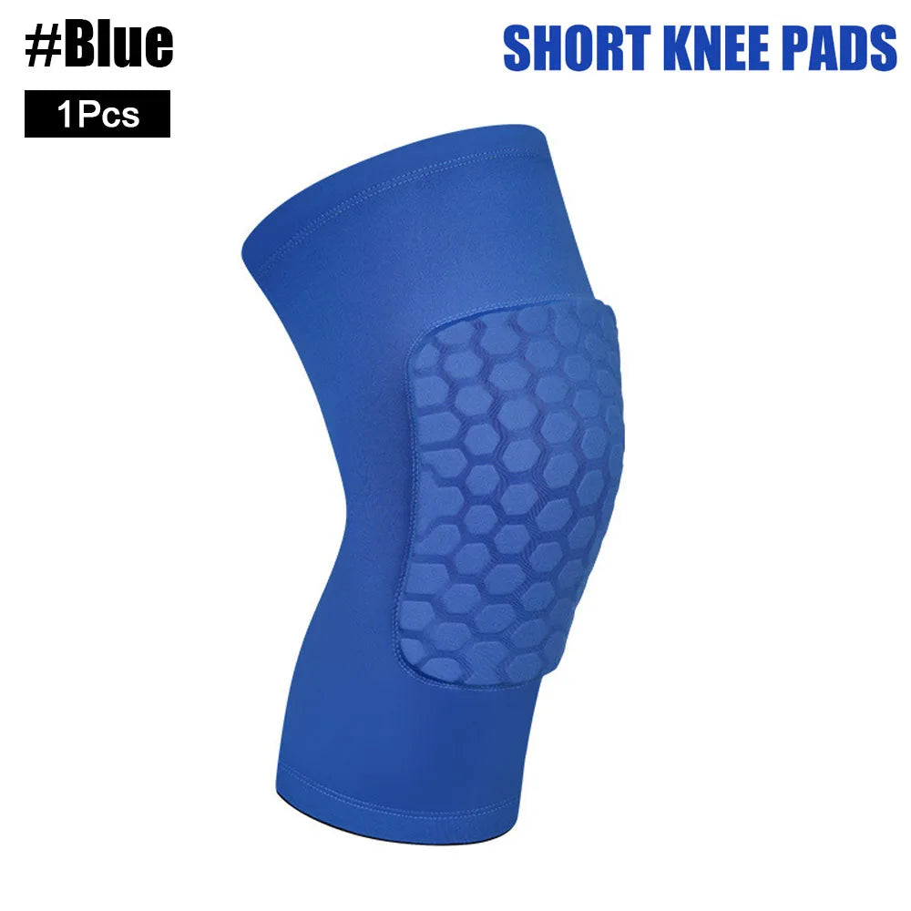1Pcs Basketball Volleyball Knee Pad Honeycomb Foam Support Compression Leg Sleeve Knee Brace Support Sports Fitness Equipmet