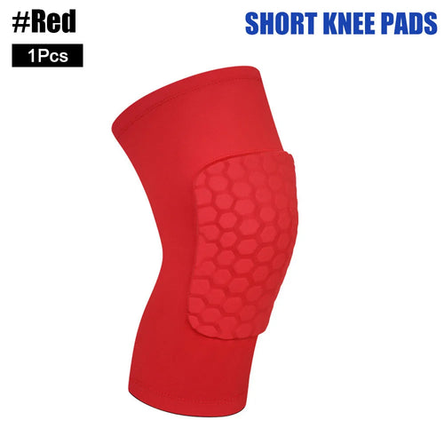 1Pcs Basketball Volleyball Knee Pad Honeycomb Foam Support Compression Leg Sleeve Knee Brace Support Sports Fitness Equipmet