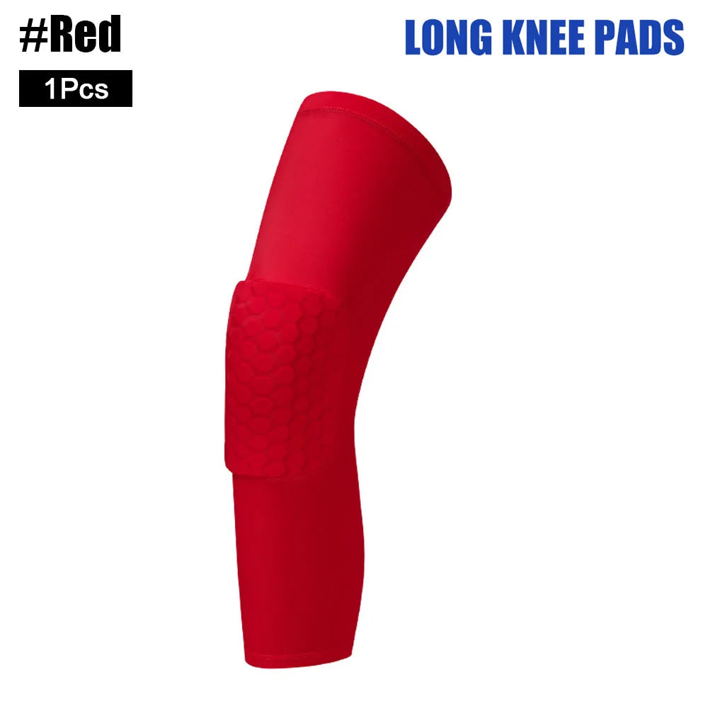 1Pcs Basketball Volleyball Knee Pad Honeycomb Foam Support Compression Leg Sleeve Knee Brace Support Sports Fitness Equipmet